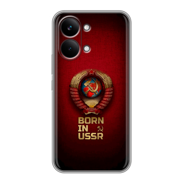 Силиконовый чехол на Poco X8 Pro Max с принтом Флаг Герб СССР