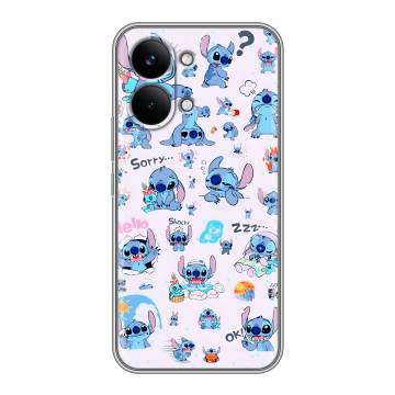 Силиконовый чехол на Poco X8 Pro Max с принтом Лило и Стич Силиконовый чехол на Poco X8 Pro Max с принтом Лило и Стич