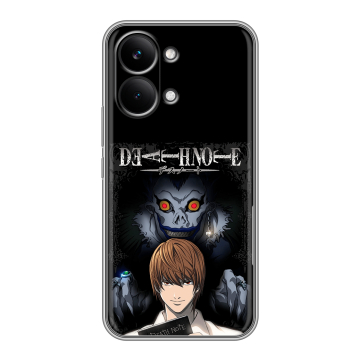 Силиконовый чехол на Poco X8 Pro Max с принтом Death note Тетрадь смерти