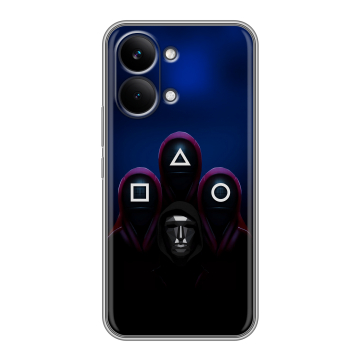 Силиконовый чехол на Poco X8 Pro Max с принтом Игра Кальмара