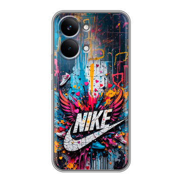 Силиконовый чехол на Poco X8 Pro Max с принтом Nike Найк