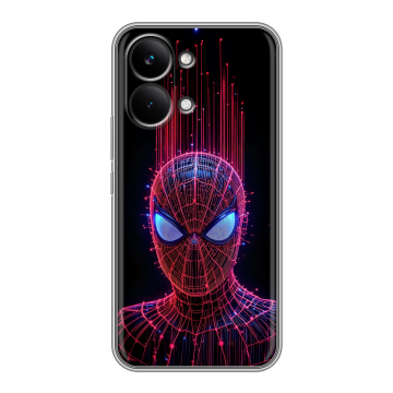 Силиконовый чехол на Poco X8 Pro Max с принтом Spiderman Человек паук