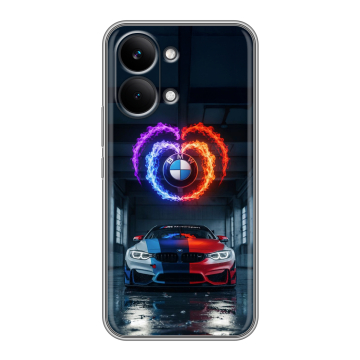 Силиконовый чехол на Poco X8 Pro Max с принтом BMW БМВ