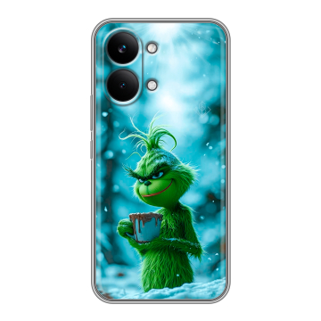 Силиконовый чехол на Poco X8 Pro Max с принтом Новый год гринч