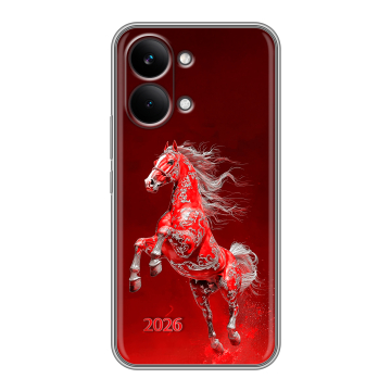 Силиконовый чехол на Poco X8 Pro Max с принтом Новый год