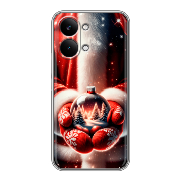 Силиконовый чехол на Poco X8 Pro Max с принтом Новый год
