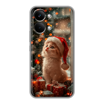 Силиконовый чехол на Poco X8 Pro Max с принтом Новый год