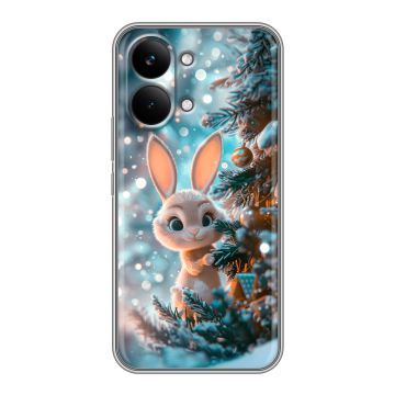 Силиконовый чехол на Poco X8 Pro Max с принтом Новый год