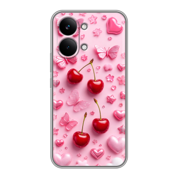Силиконовый чехол на Poco X8 Pro Max с принтом для девочек