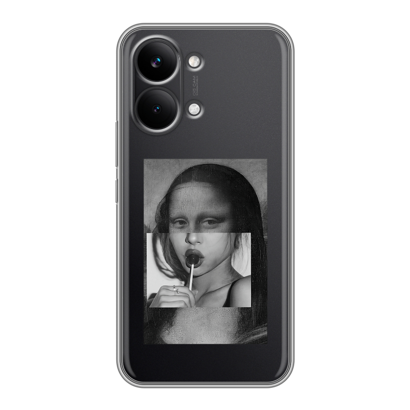 Силиконовый чехол на Poco X8 Pro Max с принтом Мона Лиза Силиконовый чехол на Poco X8 Pro Max с принтом Мона Лиза