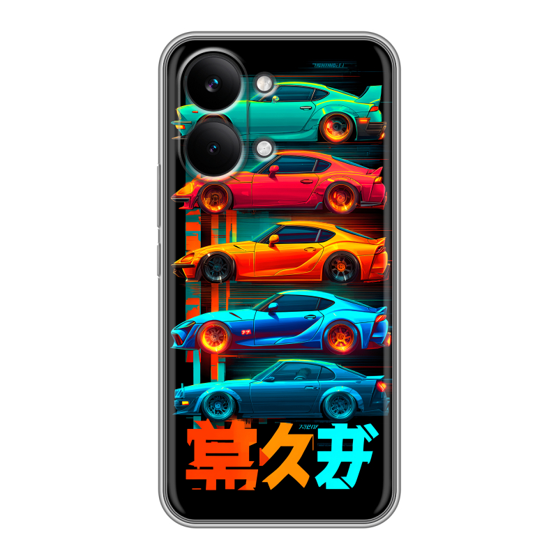 Силиконовый чехол на Poco X8 Pro Max с принтом машины тачки Силиконовый чехол на Poco X8 Pro Max с принтом машины тачки