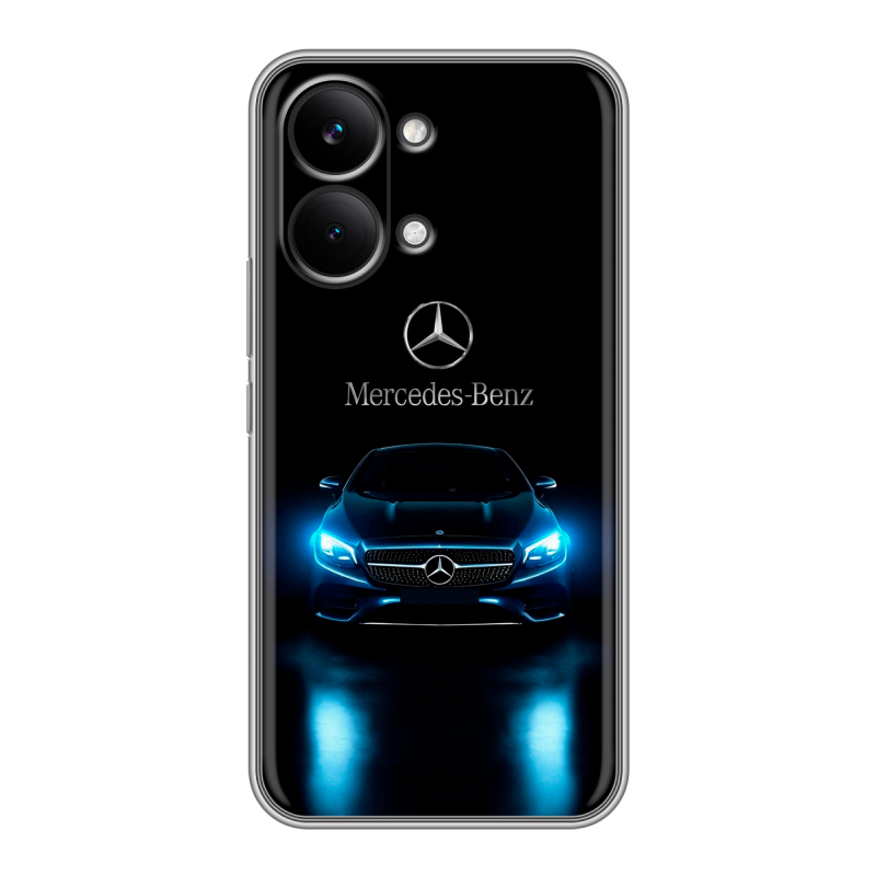 Силиконовый чехол на Poco X8 Pro Max с принтом Mercedes Мерседес Силиконовый чехол на Poco X8 Pro Max с принтом Mercedes Мерседес