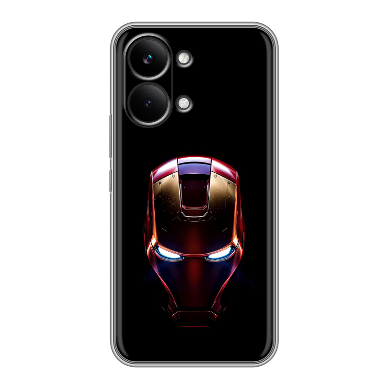Силиконовый чехол на Poco X8 Pro Max с принтом IronMan Железный человек Силиконовый чехол на Poco X8 Pro Max с принтом IronMan Железный человек