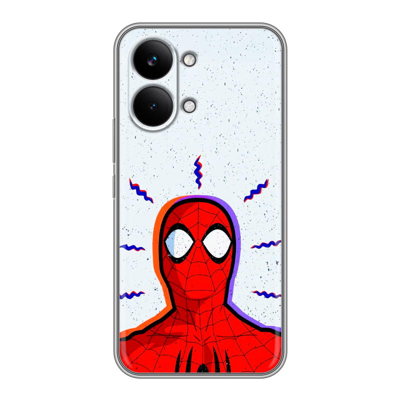 Силиконовый чехол на Poco X8 Pro Max с принтом Spiderman Человек паук Силиконовый чехол на Poco X8 Pro Max с принтом Spiderman Человек паук