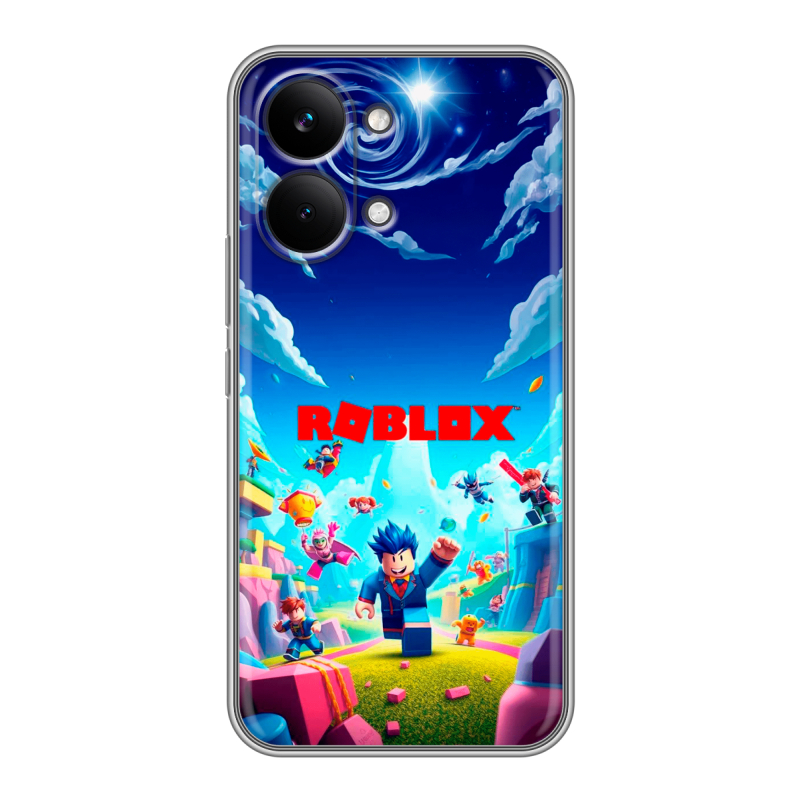 Силиконовый чехол на Poco X8 Pro Max с принтом Roblox Роблокс Силиконовый чехол на Poco X8 Pro Max с принтом Roblox Роблокс