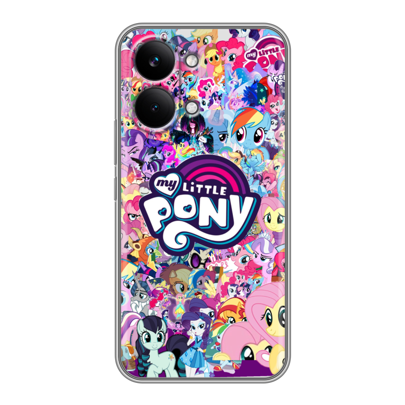 Силиконовый чехол на Poco X8 Pro Max с принтом My little pony Дружба чудо Силиконовый чехол на Poco X8 Pro Max с принтом My little pony Дружба чудо