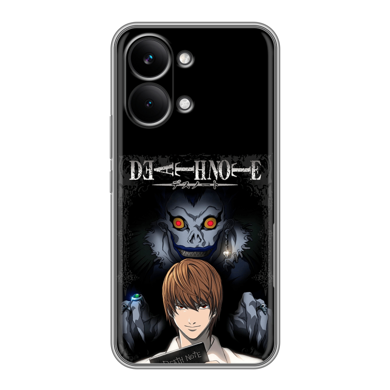 Силиконовый чехол на Poco X8 Pro Max с принтом Death note Тетрадь смерти Силиконовый чехол на Poco X8 Pro Max с принтом Death note Тетрадь смерти