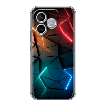 Силиконовый чехол на Honor 600 Lite с принтом Абстракция неон Силиконовый чехол на Honor 600 Lite с принтом Абстракция неон
