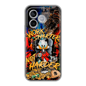 Силиконовый чехол на Honor 600 Lite с принтом Дональд Дак Деньги Силиконовый чехол на Honor 600 Lite с принтом Дональд Дак Деньги