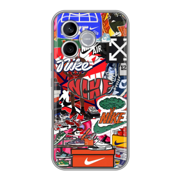 Силиконовый чехол на Honor 600 Lite с принтом Найк Nike яркий