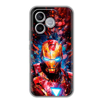 Силиконовый чехол на Honor 600 Lite с принтом Железный человек Ironman