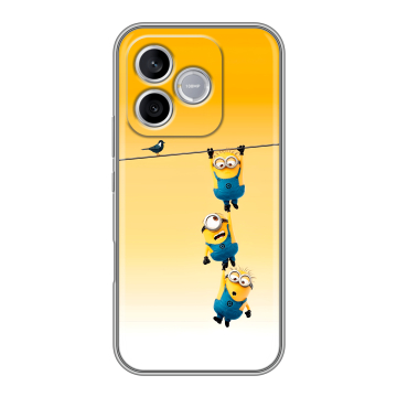 Силиконовый чехол на Honor 600 Lite с принтом Миньоны
