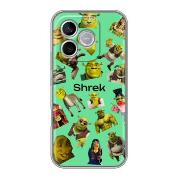 Силиконовый чехол на Honor 600 Lite с принтом Шрек Shrek Силиконовый чехол на Honor 600 Lite с принтом Шрек Shrek
