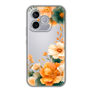 Силиконовый чехол на Honor 600 Lite с принтом Цветы принт Силиконовый чехол на Honor 600 Lite с принтом Цветы принт