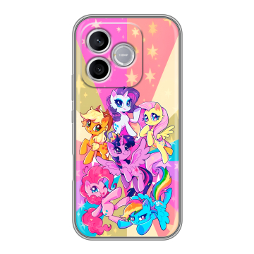 Силиконовый чехол на Honor 600 Lite с принтом My little pony Дружба чудо Силиконовый чехол на Honor 600 Lite с принтом My little pony Дружба чудо
