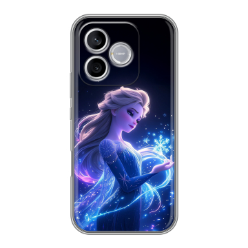 Силиконовый чехол на Honor 600 Lite с принтом Холодное сердце Frozen
