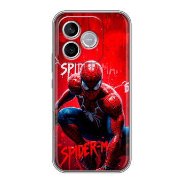 Силиконовый чехол на Honor 600 Lite с принтом Spiderman Человек паук
