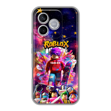 Силиконовый чехол на Honor 600 Lite с принтом Roblox Роблокс
