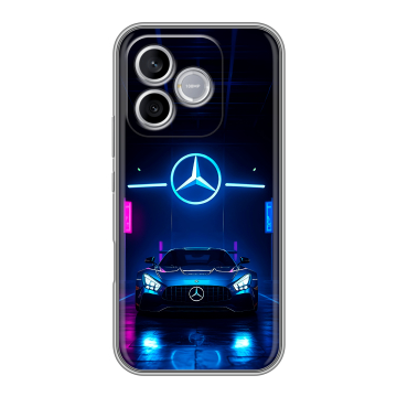 Силиконовый чехол на Honor 600 Lite с принтом Mercedes Мерседес