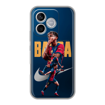 Силиконовый чехол на Honor 600 Lite с принтом Барселона Barca Yamal 