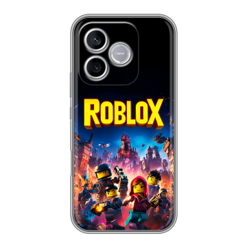 Силиконовый чехол на Honor 600 Lite с принтом Roblox Роблокс