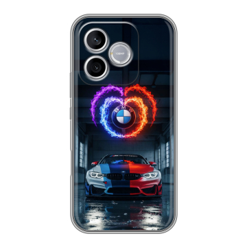 Силиконовый чехол на Honor 600 Lite с принтом BMW БМВ