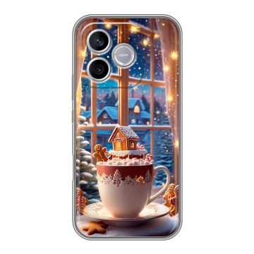 Силиконовый чехол на Honor 600 Lite с принтом Новый год Силиконовый чехол на Honor 600 Lite с принтом Новый год