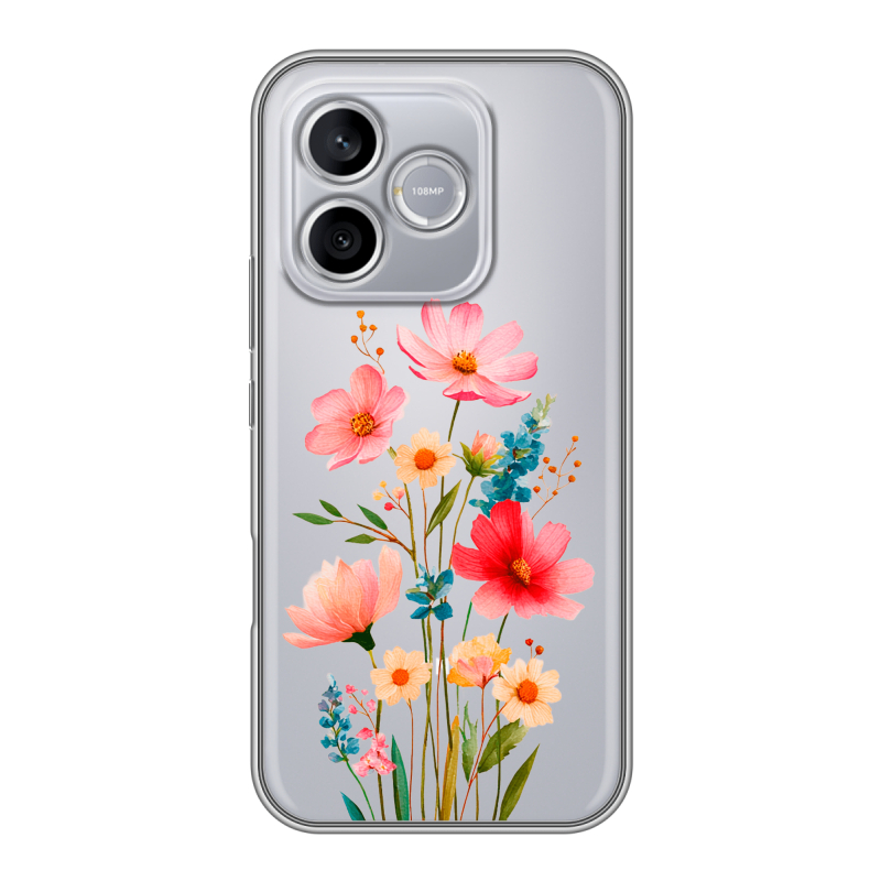 Силиконовый чехол на Honor 600 Lite с принтом Цветы Силиконовый чехол на Honor 600 Lite с принтом Цветы