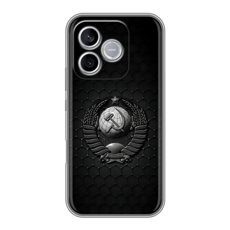 Силиконовый чехол на Honor 600 Lite с принтом Герб Флаг СССР Силиконовый чехол на Honor 600 Lite с принтом Герб Флаг СССР