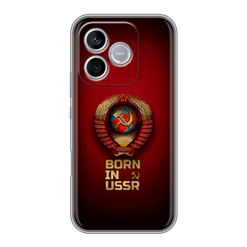 Силиконовый чехол на Honor 600 Lite с принтом Флаг Герб СССР Силиконовый чехол на Honor 600 Lite с принтом Флаг Герб СССР