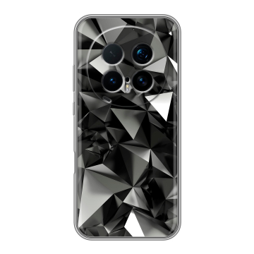 Силиконовый чехол на Honor Magic 8 Pro с принтом Черные кристаллы Силиконовый чехол на Honor Magic 8 Pro с принтом Черные кристаллы