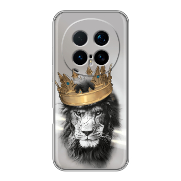 Силиконовый чехол на Honor Magic 8 Pro с принтом Лев с короной Силиконовый чехол на Honor Magic 8 Pro с принтом Лев с короной