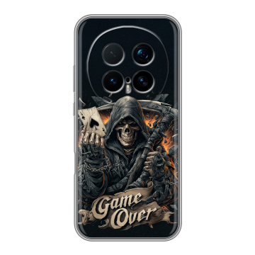 Силиконовый чехол на Honor Magic 8 Pro с принтом Скелет карты Силиконовый чехол на Honor Magic 8 Pro с принтом Скелет карты