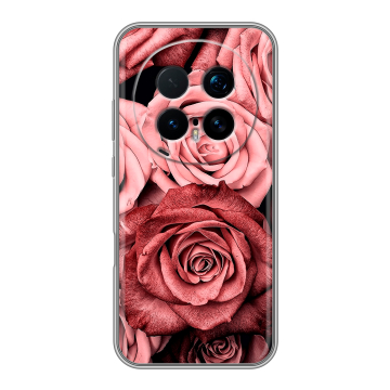 Силиконовый чехол на Honor Magic 8 Pro с принтом Цветы розы Силиконовый чехол на Honor Magic 8 Pro с принтом Цветы розы
