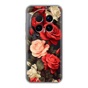 Силиконовый чехол на Honor Magic 8 Pro с принтом Розы