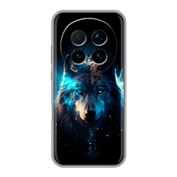 Силиконовый чехол на Honor Magic 8 Pro с принтом Волк ночной Силиконовый чехол на Honor Magic 8 Pro с принтом Волк ночной