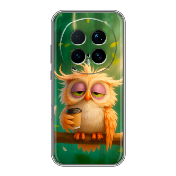 Силиконовый чехол на Honor Magic 8 Pro  с принтом сова