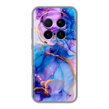 Силиконовый чехол на Honor Magic 8 Pro  с принтом синий мрамор