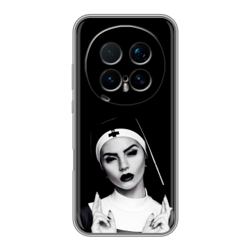 Силиконовый чехол на Honor Magic 8 Pro  с принтом монашка