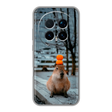 Силиконовый чехол на Honor Magic 8 Pro  с принтом капибара